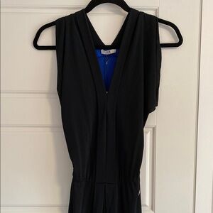 Ice / Iceberg Black & royal blue maxi dress NWT size 38 / 6. Slight imperfection